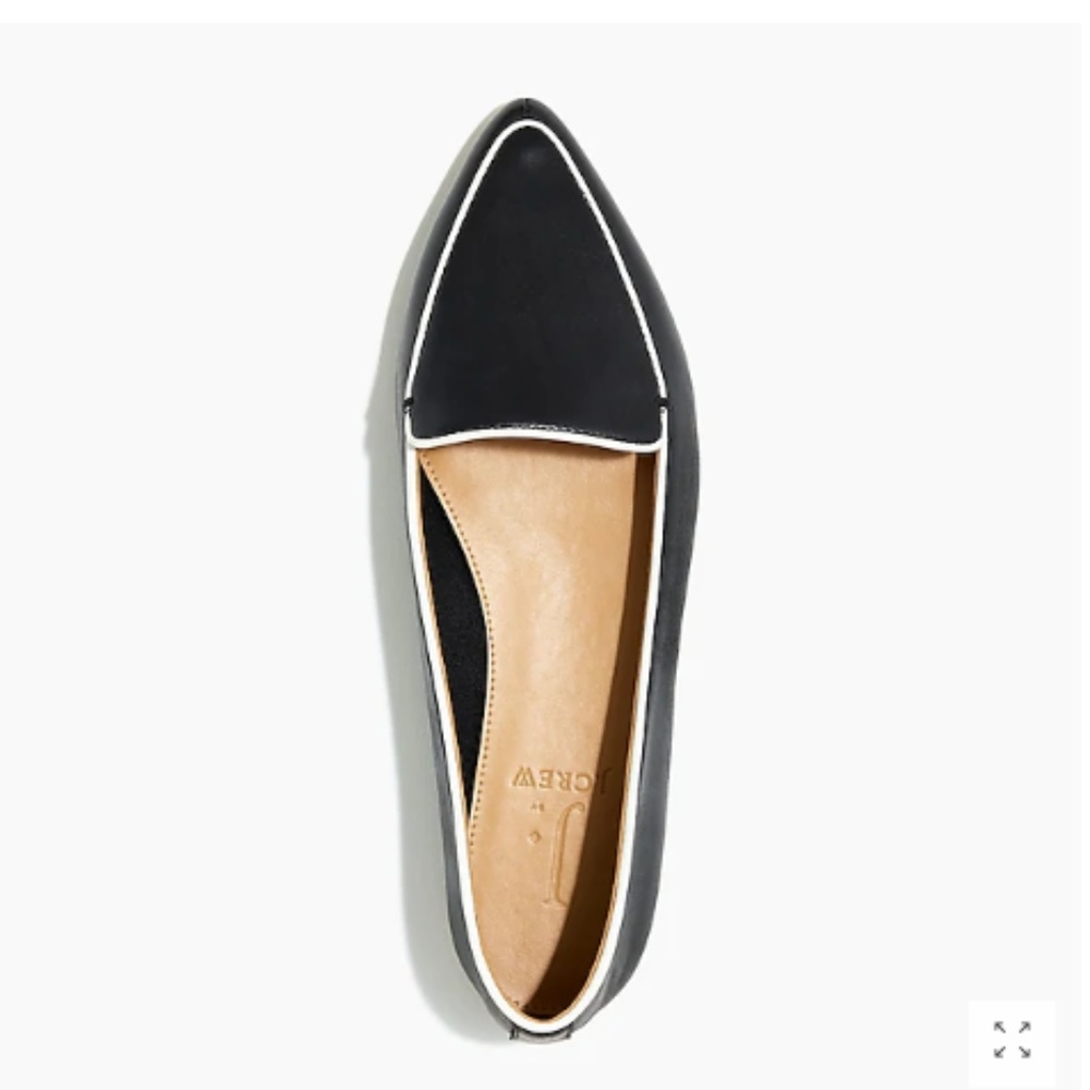 NIB J CREW leather loafers w pipings - Picture 3 of 4